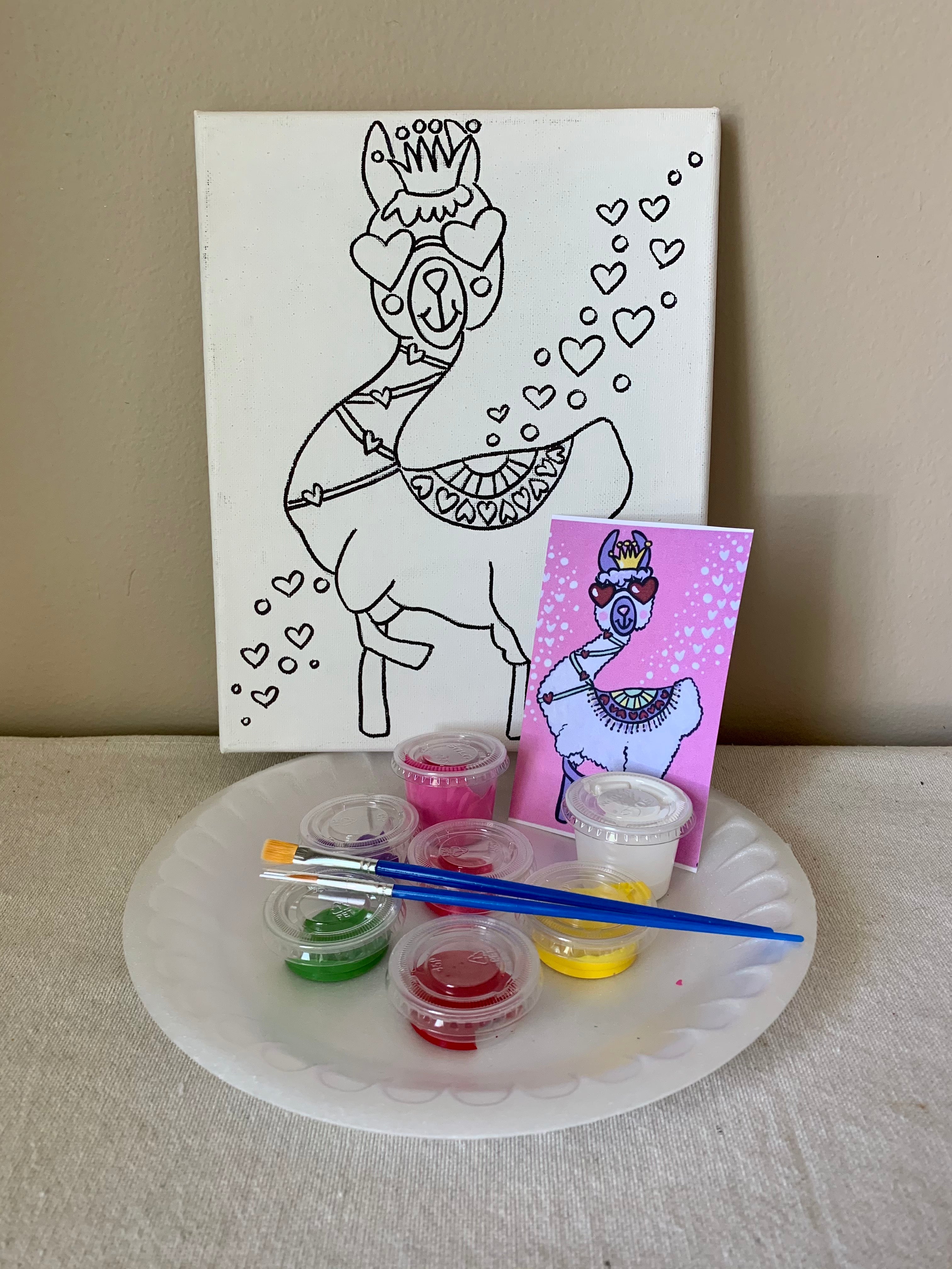 Cheeky Llama Paint Kit – Paint Happy Social Painting